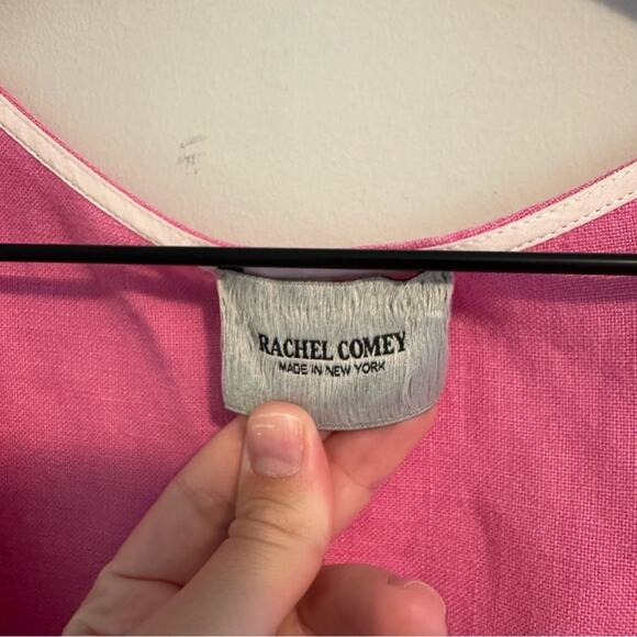 Rachel Comey Linen Pink Scoop Neck Tank 4 Small - Picture 10 of 16